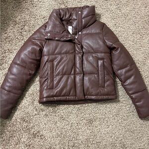 Abercrombie & Fitch Chocolate Puffer Jacket